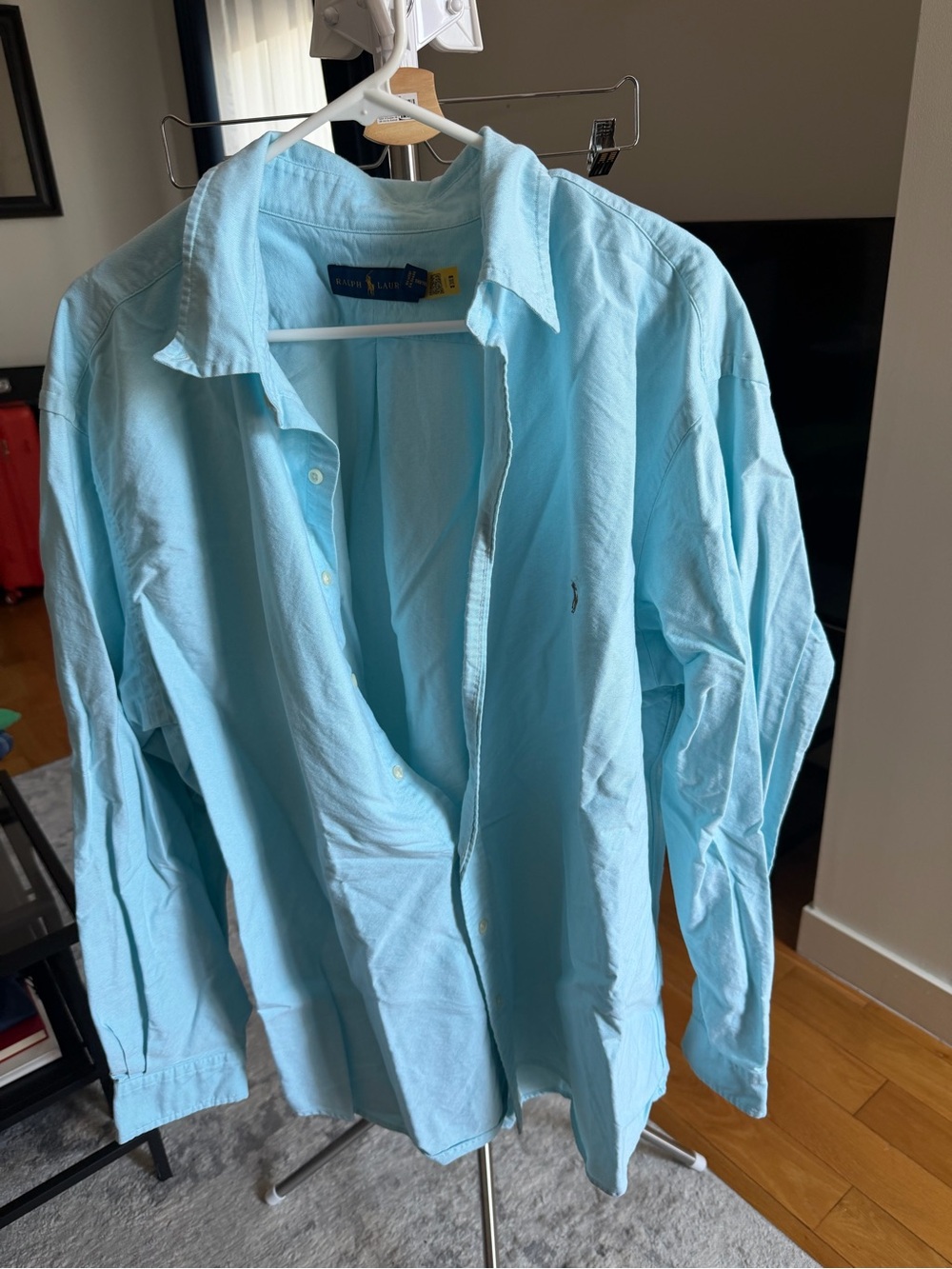 Ralph Lauren Light Blue Cotton Shirt Jacket